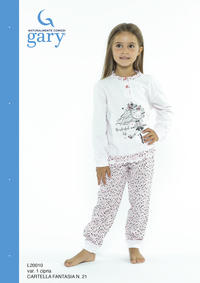 GIRL'S PAJAMA M/L L20010 Tellini S.r.l. Wholesale Clothing